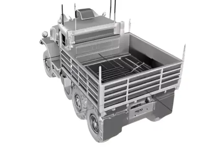 Cargo Truck Low-poly 3D model purchase