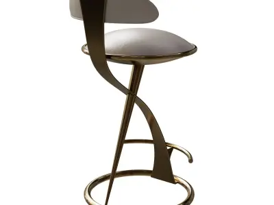 Industrial bar stool  3D model