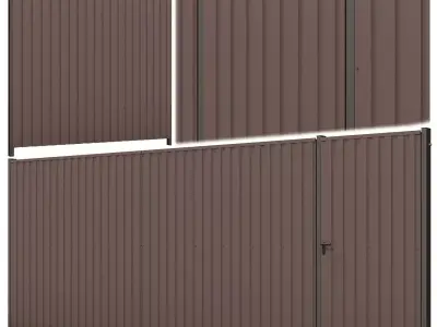 Metal Fence 2 3D model