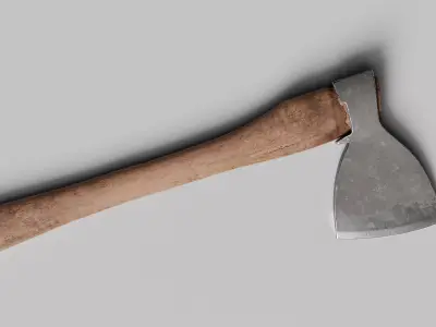 Game Ready  Axe Low-poly 3D model realism 3D model