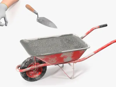  Hand with Brick Trowel Collection 