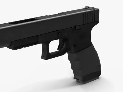 Glock 34 Handle Low-poly 3D model