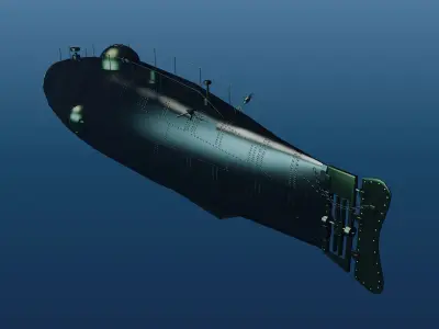Ictineo submarine 3D model