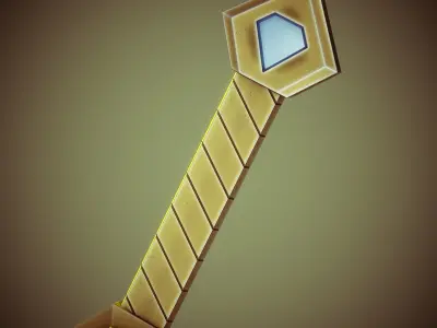 Crooked Blade Low-poly 3D model