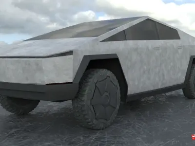 Tesla Cybertruck Free 3D model buy
