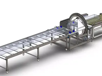 Horizontal Film Wrapping Machine 3D model