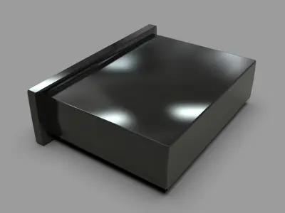 Pioneer DEH-1550UB Car Stereo Low-poly 3D model