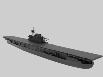 USS Yorktown CV-5 - Model for small scale printing 3D print model