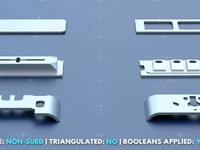 Factory Greeble Kitbash Pack 1 3D model