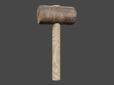 Wood Hammer 3D model