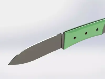 Knife Design 1 - SolidWorks CAD Model  3D model