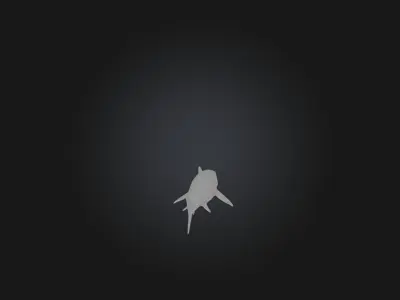Realistic Wounded Shark Model Low-poly 3D model