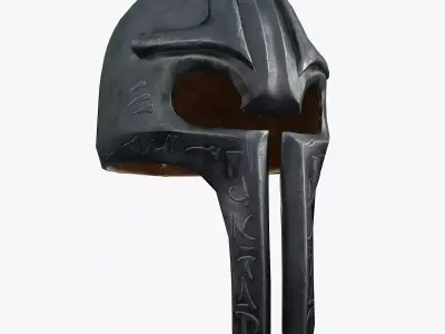 Medieval Helmet Low-poly 3D model
