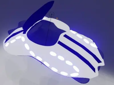 space craft  Low-poly 3D model purchase