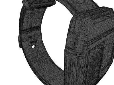 SciFi Futuristic Digital Wristwatch 3D model