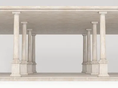 Antique Temple Low-poly 3D model purchase