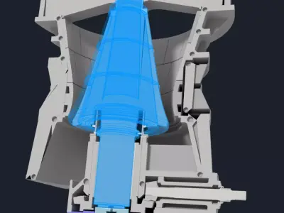 Chancadora primaria modelo tecnico modular 3D print model