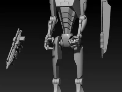 Commando Droid 2023 version One12 Scale 3d Print Files 3D print model