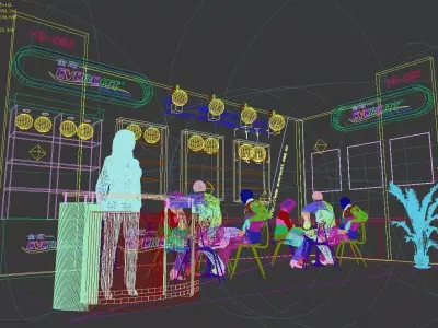 Exhibition - Area - 6X3-3DMAX200-55 3D model