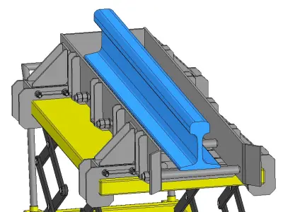 Lifting table for sample transportation 3D model