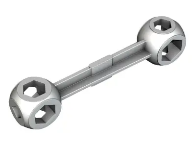 Dumbbell Bicycle Spanner Free 3D model