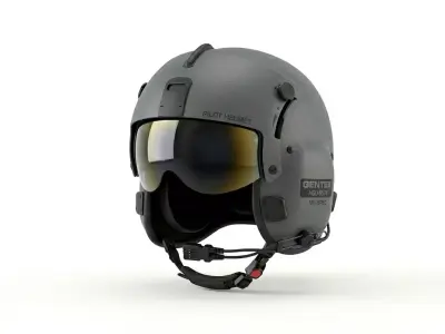 Jet Pilot Helmet 3D model