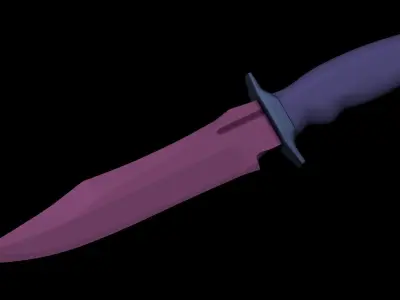Combat Knife Free 3D model buy