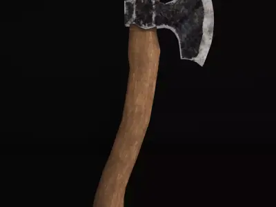 Ax lowpoly Model Low-poly 3D model