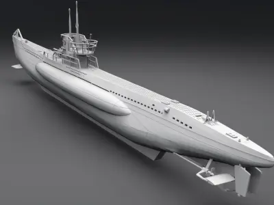 Uboat Scale model 3D print model