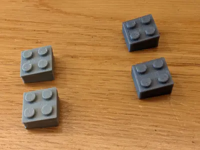 LEGO compatible bridge or slope train track elements 3D print model