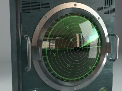 Old Radar 3D model