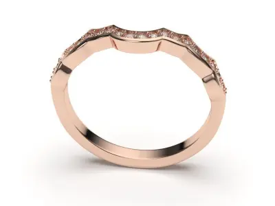  solitaire with ring sizes  8 part S45 3D print model