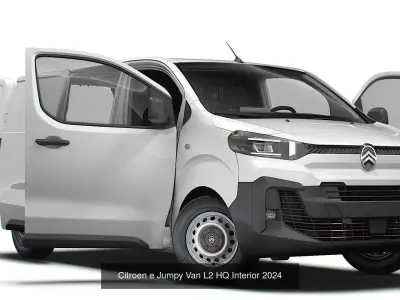 Citroen e Jumpy Van HQ Interior 2025 3D Model Pack