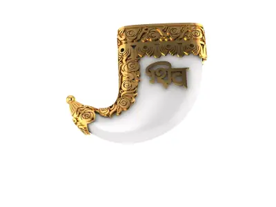 058 - Tiger - Lion Nail Pendant - Antique Work 3D print model
