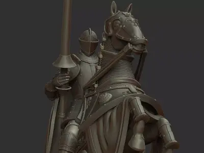Knight Chess Piece - 3D print miniature model 3D print model