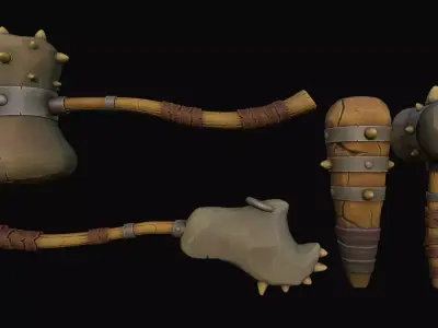 StoneHammers Low-poly 3D model