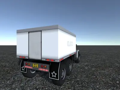 Industrial Cargo Truck 1 Low-poly 3D model