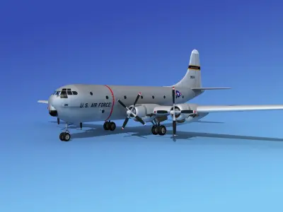 Boeing C-97 Stratofreighter V01 3D model