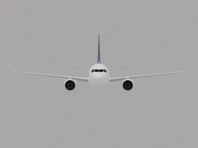 Lufthansa a320 neo 3D model