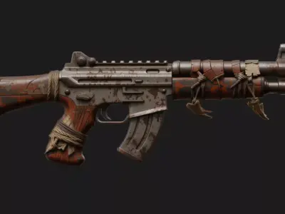 Survival Combat Rifle 3D model