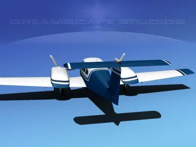 Piper PA-44-180 Seminole V01 3D model