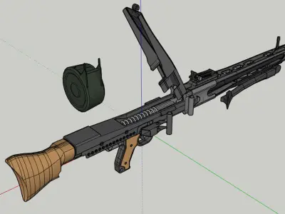 MG-42 gun 3D model