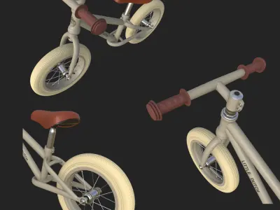 Balance Bike in Matt Finish Paint 3D model