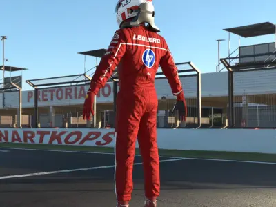 Red Team F1 Racing Driver 2025 2 in 1 3D model