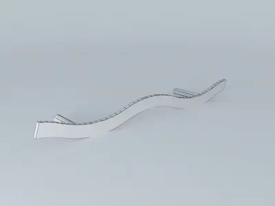 HDW-PULL-BP9364 curved handle Free 3D model