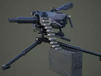 MK47 grenade launcher 3D model