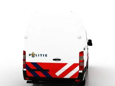 Mercedes Benz Sprinter L2H2 2015 Netherlands Police Prison 3D model