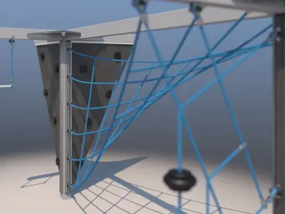 Modern playground Free 3D model