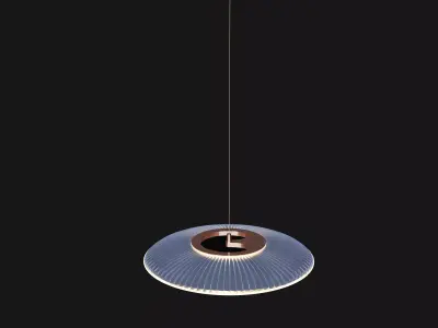 Modern hanging LED pendant lamp 3D model
