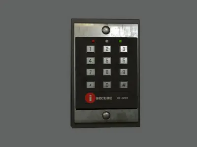Security Keypad Lock Low-poly PBR Low-poly 3D model